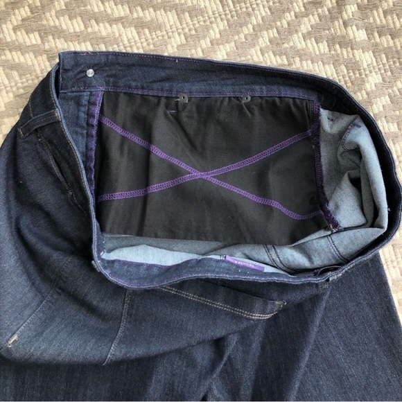 NYDJ lift tuck technology dark wash trouser size 20W - Picture 11 of 13